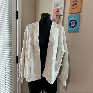 Madewell Textured Cream Cardigan